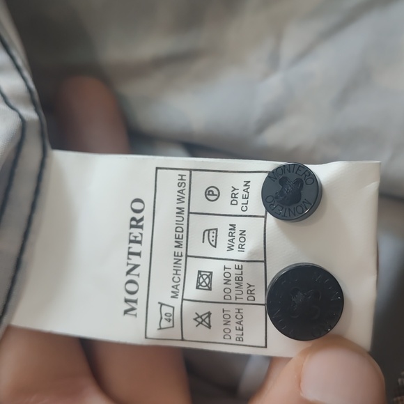 NWT men's Montero black/gold button down shirt size Med - Picture 6 of 8